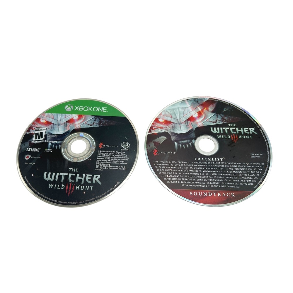 The Witcher 3 Wild Hunt Xbox One Game with Soundtrack CD and Manual WB Games - Picture 8 of 11